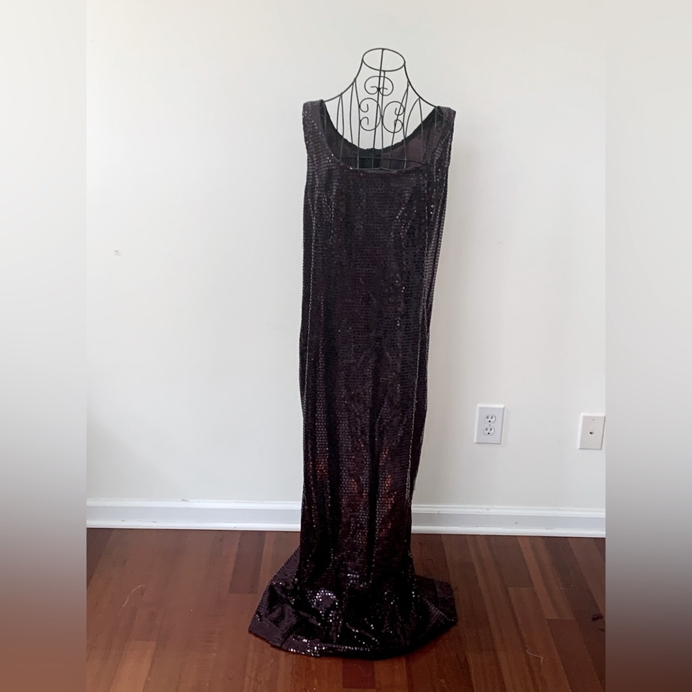 Fabulous Two-Piece Custom Sequence Gown & Feather… - image 7